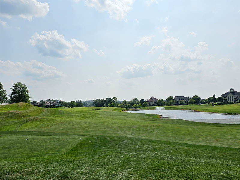 Lederach Golf Club water hazard and scenic view